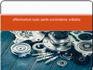 aftermarket auto parts ecommerce website