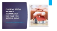 Essential Rental Property Maintenance Tips That You Should Know