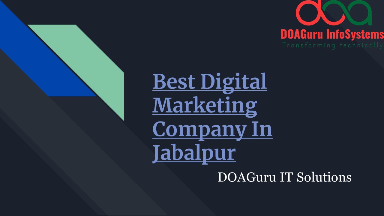 Digital Marketing Company In Jabalpur