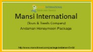 Andaman Honeymoon Package