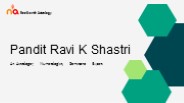 Neelkanth Astrology :  Ravi K. Shastri