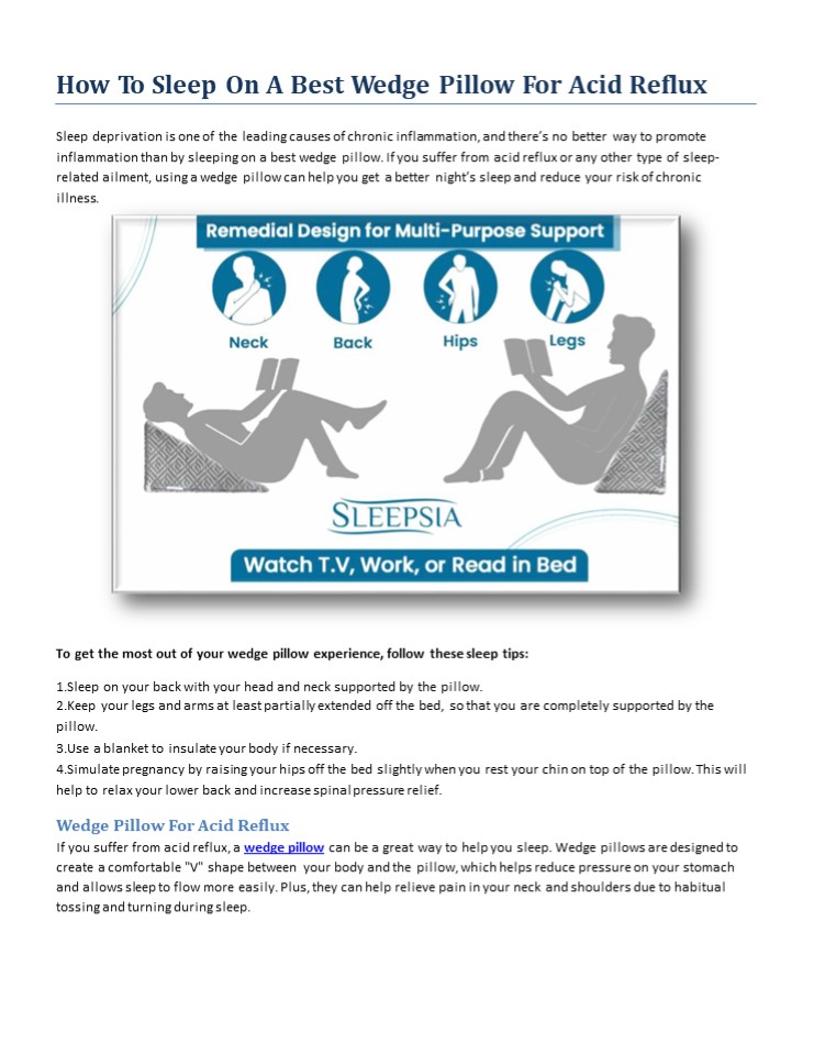 PPT How To Sleep On A Best Wedge Pillow For Acid Reflux PowerPoint