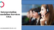 Interpretation Translation Services USA
