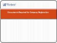 Documents Required for Company Registration