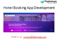 Hotel Booking App Development