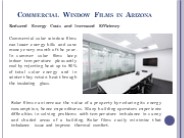 Commercial Window Films in Arizona