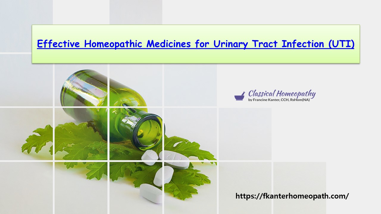 Effective Homeopathic Medicines for Urinary Tract Infection (UTI)