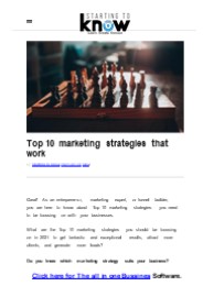 Top 10 marketing strategies that work