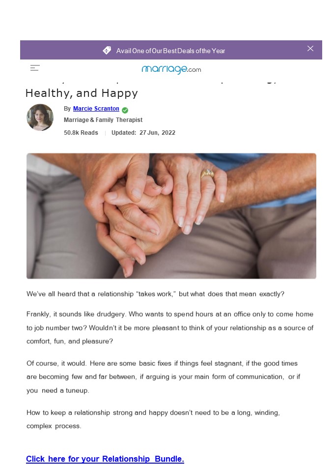 21 Ways to Keep Your Relationship Strong, Healthy, and Happy