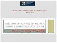 The Experienced Allergist San Antonio