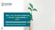Why Your Business Needs to Embrace Sustainability in 2022