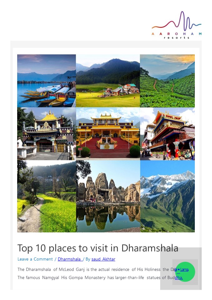 Top 10 Places to Visit in Dharamshala