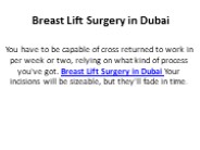 Breast Lift Surgery in Dubai