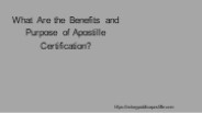 What Are the Benefits and Purpose of Apostille Certification?