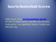 Sports Bet live Score