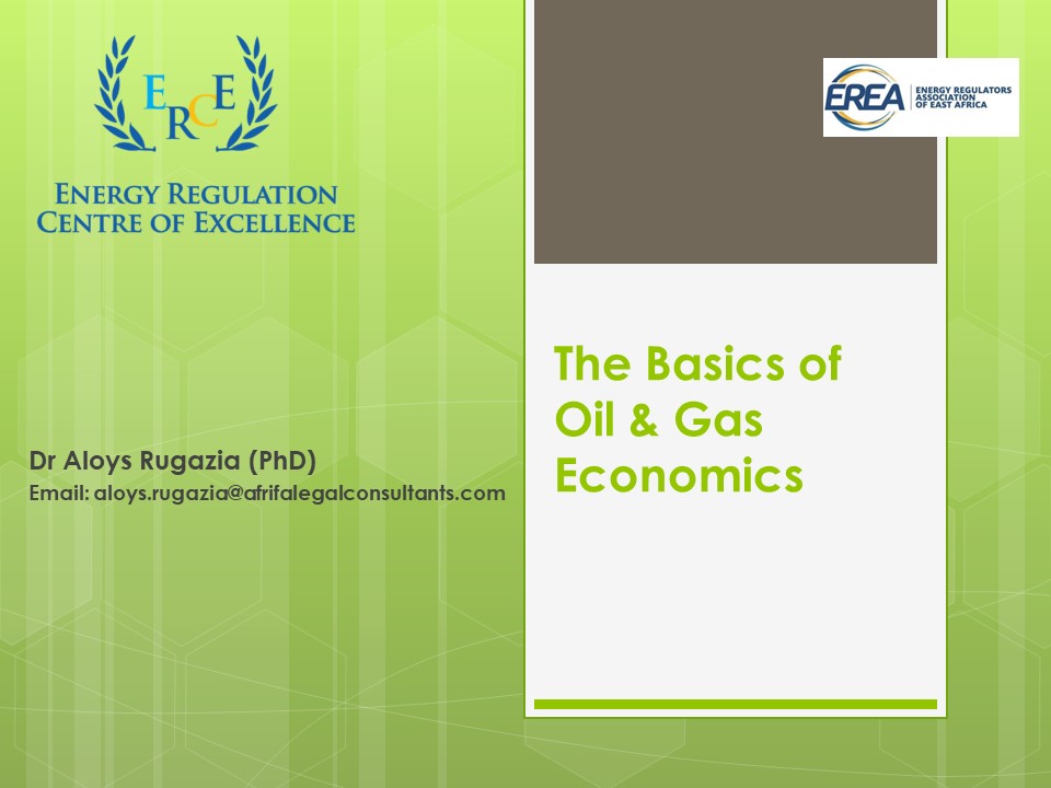 The Basics Petroleum Economics