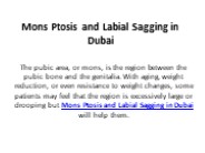 Mons Ptosis and Labial Sagging in Dubai