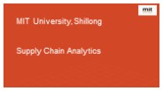 learn Supply Chain Analytics