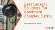 Best Security Solutions For Apartment Complex Safety