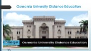 Osmania University Distance Education