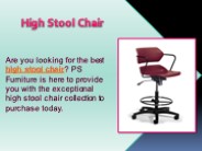 High Stool Chair 1