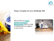 House Cleaning Services Bethesda MD