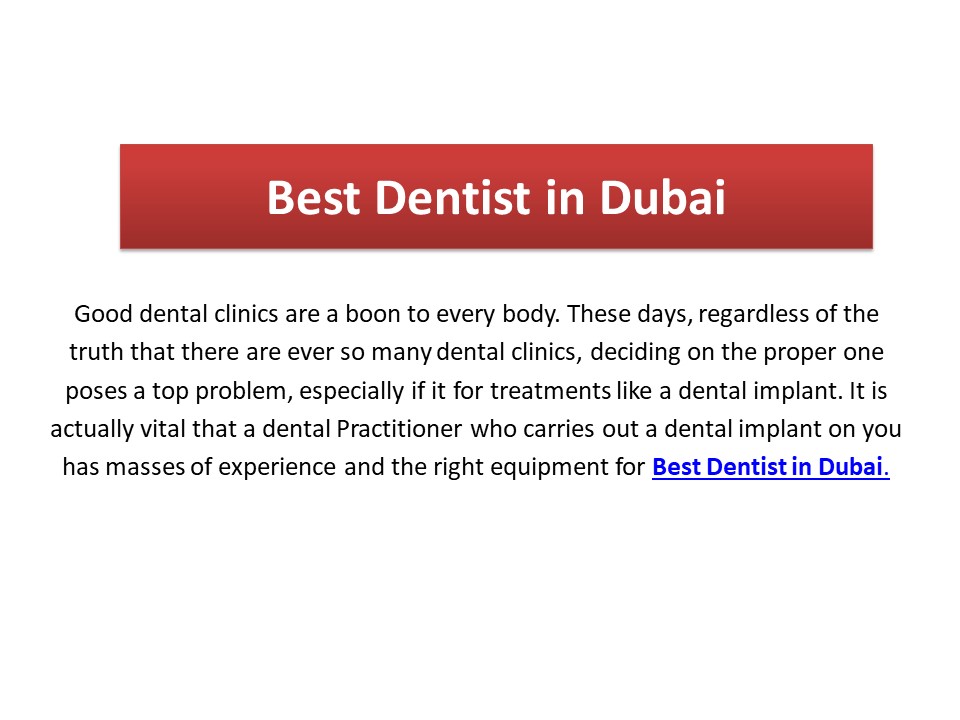 Best Dentist in Dubai