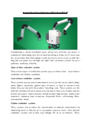 Fume Extraction Systems – Why And What?