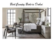 Best Canopy Beds in Dubai