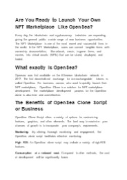 opensea clone script