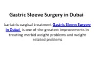 Gastric Sleeve Surgery in Dubai