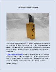 An Introduction to Jammers