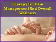 Therapy For Pain Management