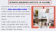 Specialised Interior Designing Institute In Kolkata (2)