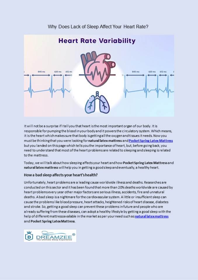 Why Does Lack of Sleep Affect Your Heart Rate?