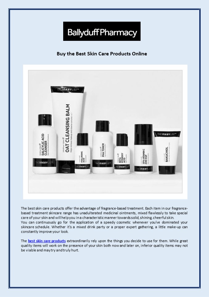 PPT Buy the Best Skin Care Products Online PowerPoint presentation