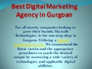 Digital Marketing Agency Gurgaon | Skywalk Technologies