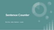 Sentence Counter online free