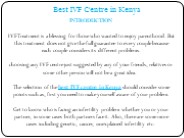 Best IVF Centre in Kenya