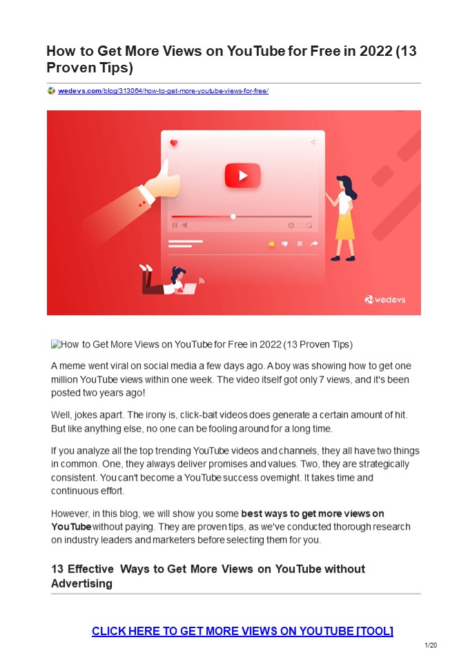 How to Get More Views on YouTube for Free in 2022 &2023 presentation ...