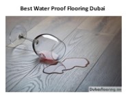 Best Water Proof Flooring Dubai