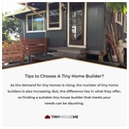 Tips to Choose A Tiny Home Builder?