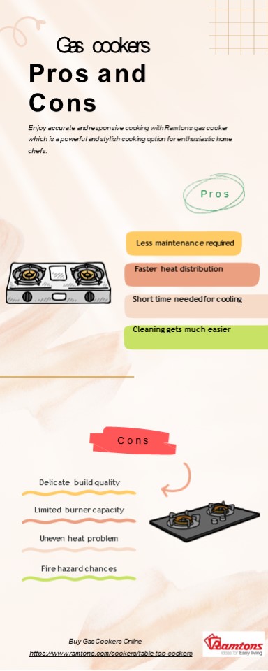 Table Top Gas cookers - Pros & Cons