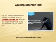 Anxiety Disorder Test