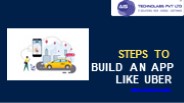 STEPS TO BUILD AN APP LIKE UBER