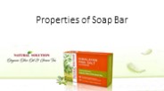 Properties of Soap Bar