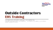 Contractor Safety Training ESP