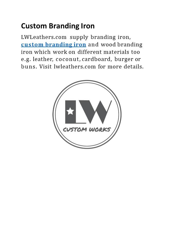 custom branding iron