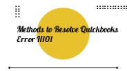 Quickbooks Error H101