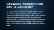 Keyword Research on SEO Is Decisive